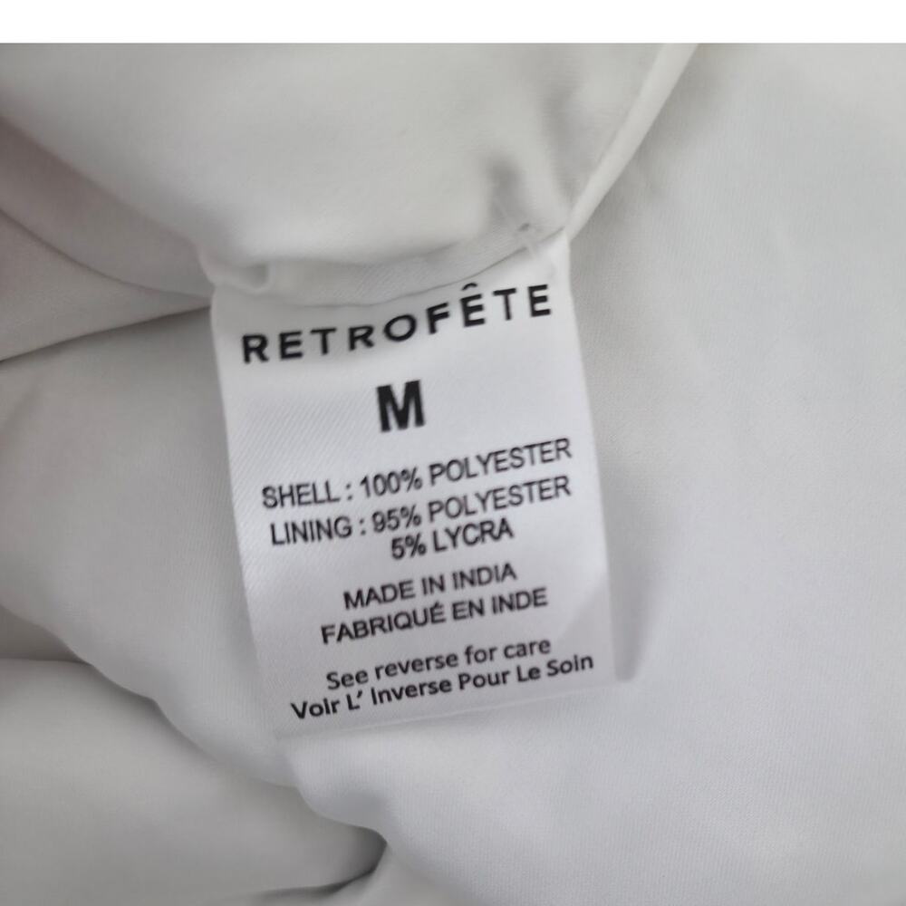 Retrofête White Silver Strapless Sequin Kameron Embellished Mini Dress Medium - Picture 10 of 11